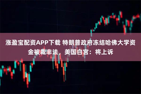 涨盈宝配资APP下载 特朗普政府冻结哈佛大学资金被裁非法,美国白宫:将上诉