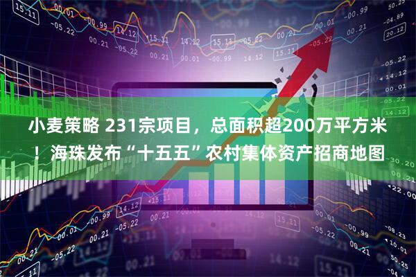 小麦策略 231宗项目，总面积超200万平方米！海珠发布“十五五”农村集体资产招商地图